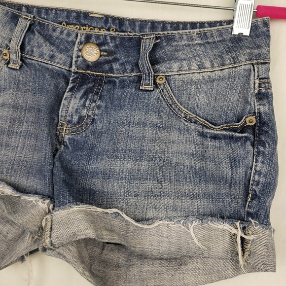 American Eagle Womens Cut Off Denim Jean Shorts - Picture 3 of 8